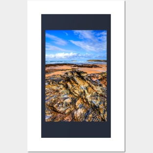 Godrevy Lighthouse Quaternary Ice Age Rocks Posters and Art